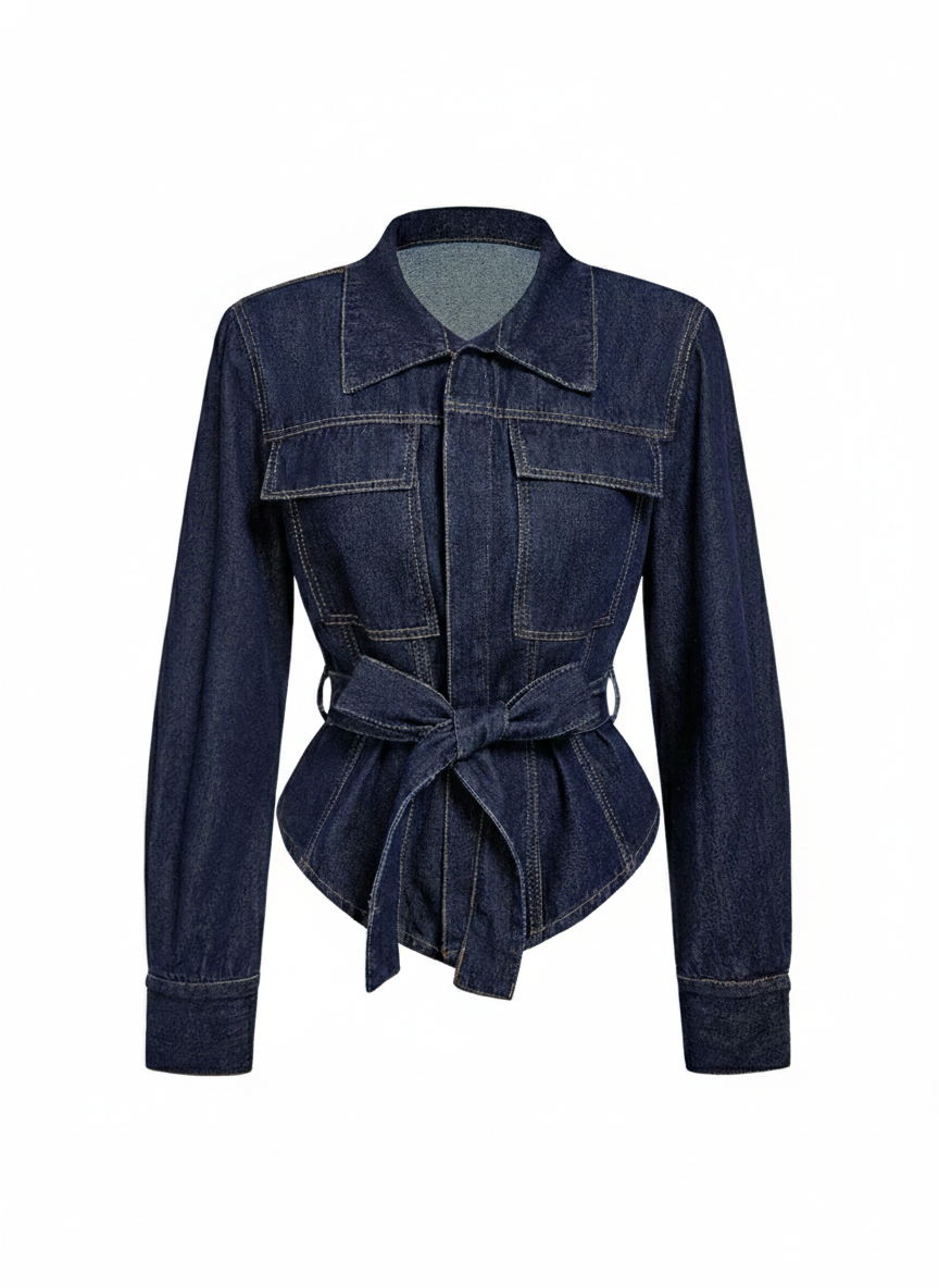 The Sculpted Waist Denim Jacket