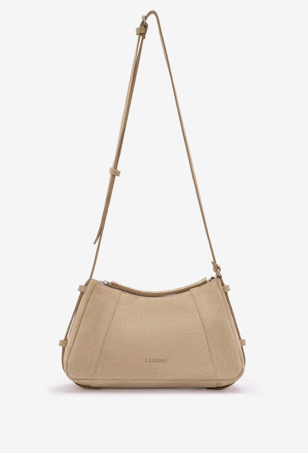 The Nina Baguette — Latte Suede