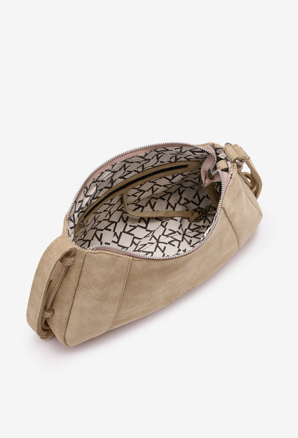 The Nina Baguette — Latte Suede